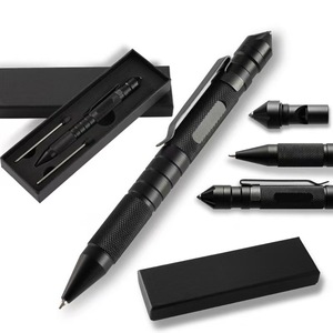 Bolígrafo multifuncional de aluminio para exteriores, venta al por mayor de fábrica, con silbato, rotador de ventanas, para defensa y escape - Product Image 1