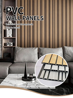 Panel de Pared de PVC Directo de Fábrica, Ecológico, Libre de Formaldehído, Panel para Paredes y Techos Interiores, Tamaños Personalizados Disponibles