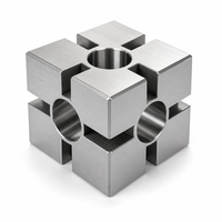 Composants de fraisage CNC en aluminium 6061, programmation CAD CAM, équipement d'automatisation passivé, fourniture directe d'usine