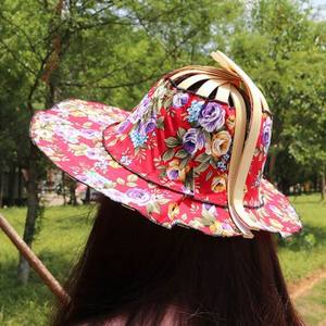 <span class=keywords><strong>Sombrero</strong></span> de Bambú Plegable de Moda para Protección Solar de Verano, <span class=keywords><strong>Sombrero</strong></span> de Paja Multifuncional para Viajes para Mujer - Product Image 2