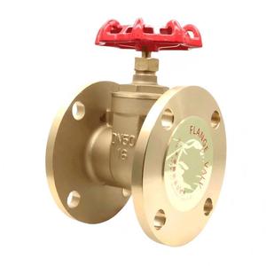 วาล์วประตูแบบมีหน้าแปลนทองเหลืองสำหรับคนงานเซี่ยงไฮ้ รุ่น Z45W-16T DN50 DN100 แบบซีลแข็งชนิดลิ่ม ควบคุมด้วยมือ - Product Image 3