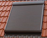 Puits de lumière vertical coulissant en aluminium avec écran pliant, double insonorisation et protection contre le vent pour maisons