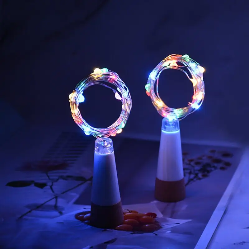 Rechargeable Bottle Cork Shaped LED Decorative Holiday Fairy led string wine bottle Lights for restaurant party