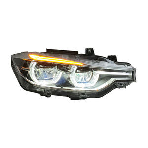 BMW F30 için SJC oto farlar F31 F35 2013-2019 aydınlatma sistemi far çift renkli DRL tak ve çalıştır ön araba ışıkları parçaları - Product Image 4