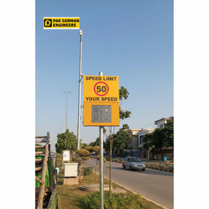 บอร์ดความเร็ว LED แบบเรดาร์เปิดใช้งาน | จอแสดงการตรวจสอบยานพาหนะ - Product Image 1