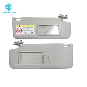Pare-soleil de pare-brise avant de voiture avec miroir de courtoisie pour VW <span class=keywords><strong>Bora</strong></span> Santana Skoda Octavia, isolation thermique, ajustement personnalisé - Product Image 1
