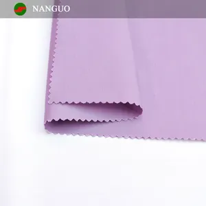 Nanguo fabric supplier 80% Polyester 20% Cotton 240gsm Plain Dyed Twill Polyester /Cotton Fabric for clothing