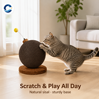 Griffoir pour chat en sisal coloré de taille moyenne à grande, arbre à chat en corde de chanvre peu encombrant, durable, sans éclats, structure d'escalade pour chat