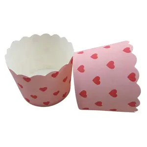 Round Stocked And Moulds Disposable Food Paper Material Eco-friendly Sustainable Cake Muffin Cup