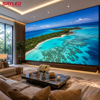 Layar LED Indoor Seamless Splicing OEM ODM P1.53 P2 P2.5 4K Fine Pitch Ultra Tipis untuk Video Wall Hotel, Ballroom, dan Acara
