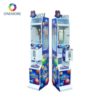 Mini machine à griffes en acier inoxydable pour enfants, petite machine de jeu d'arcade à monnayeur pour peluches