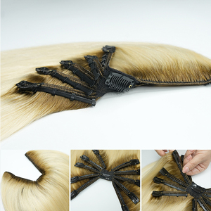Extensiones de Cabello Humano con Clip Invisible de Calidad Profesional, Doble Trama, Tendencia 2026, Proveedores de Extensiones con Clip - Product Image 2