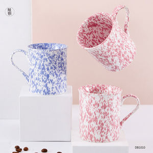 Percikan Kustom Cangkir Kopi Speker Cangkir Kopi Porselen Percikan Tinta Cangkir Kopi Keramik Mug Bintik - Product Image 5