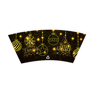 Nhà Máy Tùy Chỉnh <span class=keywords><strong>Flexo</strong></span> In Ấn Giáng Sinh Giấy Cup Fan - Product Image 1