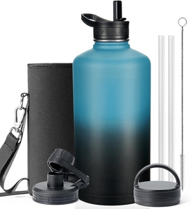 Bouteille d'eau en acier inoxydable personnalisée avec logo, très populaire, grande capacité, large ouverture, pour les sports de plein air - Product Image 1
