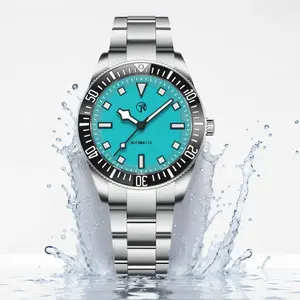 Rollstimi 2024 nouvelle montre-bracelet mécanique automatique de luxe pour hommes NH35 Movt lunette en céramique lumineuse 100M étanche Reloj RT-7910