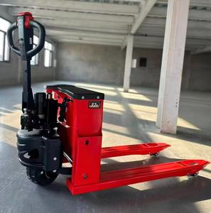 Transpalette à batterie lithium HSLLIFT 1,5 tonne 24V 20AH, largeur de fourche 550/685MM, déplaceur latéral électrique et pneus pneumatiques - Product Image 5