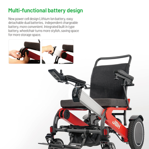 JBH DC03 nuovo arrivo sedia a rotelle elettronica forte resistenza agli urti leggera sedia a rotelle pieghevole portatile per disabili - Product Image 2