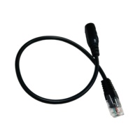 Adaptador de Auriculares de 3.5mm Hembra, Cable RJ9/RJ10, Conversor Estéreo para Línea Telefónica 4P4C, Accesorios para Conector de Auriculares, en Stock, Negro