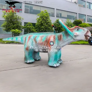 Parco divertimenti Dinosaur Ride realistico Dinosaur Car