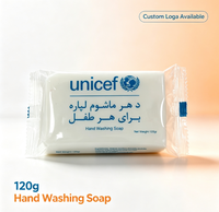 Savon solide aux herbes Unicef pour le lavage des mains, antiseptique, blanchissant la peau, 75% de matières grasses, hydratant, nettoyage en profondeur, 120gr