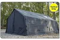 Tente gonflable intégrée ARK20 avec une chambre et un salon, design chaud et confortable pour le camping en plein air
