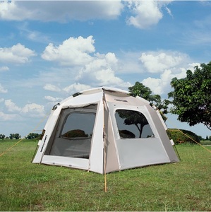 CAMPTOWN ELPASO 400 Tent Insta Set Pole Fiberglass High Ceiling <b>Mesh</b> <b>Screen</b> 360 Vent Anti Insect Mudskirt Vietnam Made - Product Image 2