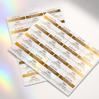 Étiquettes personnalisées pour flacons, impression UV holographique, imperméables, 3 ml, 5 ml, 10 ml, pour flacons en verre de 3 mg, 5 mg, 10 mg, 20 mg