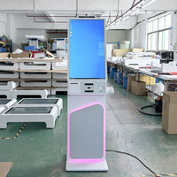 Kiosques de paiement, kiosque à écran tactile, terminal de commande automatique mural de 32 pouces, kiosque de commande automatique pour écran de menu