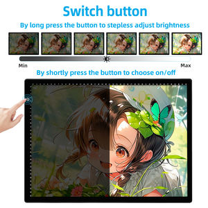 Moins cher Simple Ultra-mince LED Light Pad Animation LED Copie Conseil Dimmable Light up Tracing Pad pour Étudiants A3 Light Pad - Product Image 4