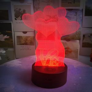 Base de Lámpara Decorativa 3D con Altavoz y Luz LED, Lámpara con Sensor Táctil de 16 Colores, Altavoz con Luz Nocturna LED 3D - Product Image 6