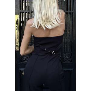 Ensemble veste et pantalon noirs pour femmes, accessoires de costume en gros - Product Image 1