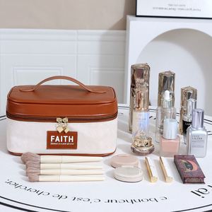 Portable Fashion Makeup Bag for Women Makeup Supplies Organizer <b>Storage</b> Bag Travel <b>Toiletry</b> Bags - Product Image 1