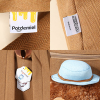 Sac à dos bandoulière en peluche TIM Bear avec porte-clés, rembourrage en coton PP, 31cm-50cm, pour 15-35 ans, fabriqué en Chine