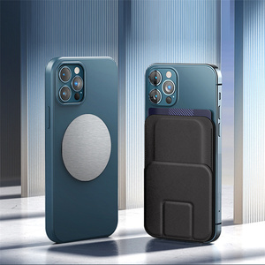 Giá Đỡ Điện Thoại Gấp Gọn Bằng Da Từ Tính Với Chân Đế Tùy Chỉnh Ví Đựng Thẻ - Product Image 3