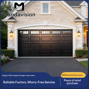 MAMDAVISION <span class=keywords><strong>Porte</strong></span> <span class=keywords><strong>de</strong></span> <span class=keywords><strong>garage</strong></span> à cadre en aluminium, à ouverture multiple, <span class=keywords><strong>avec</strong></span> panneau estampé, fenêtre <span class=keywords><strong>de</strong></span> traverse, télécommande, personnalisable - Product Image 5