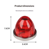 Glas-Kunststoff Wassermelonen-Licht für LKW-Anhänger Scania Trucks 12V 24V Chrom-Seitenmarkierungsleuchten Hochhelle LED-LKW-Leuchten