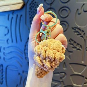 Plush and Colorful Ice Cream Keychain Cute Cartoon Simulation Couple <b>Bag</b> Pendant and Small Gift - Product Image 3