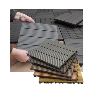 SHENGCHENG Modern DIY Patio <b>Tiles</b> WPC Decking <b>Tiles</b> Outdoor Use Solid Deck <b>Interlocking</b> Deck <b>Tiles</b> Anti-slip Garden Flooring - Product Image 1