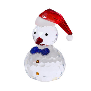 Adorno de Cristal con Forma de Muñeco de Nieve Dartz, Mini Decoración Navideña de Cristal, Decoración Festiva, Forma Redonda, Estilo Moderno y Simple - Product Image 5
