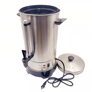 <span class=keywords><strong>Percolateur</strong></span> à café électrique en acier inoxydable à double protection, 50 tasses, pour la maison et l'hôtel, petit appareil de cuisine - Product Image 3