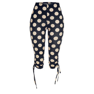 Viviblook J26PT106 Pantalones casuales de primavera y verano para mujer, nuevos pantalones con estampado de lunares, pantalones ajustados de cintura media para mujer - Product Image 5