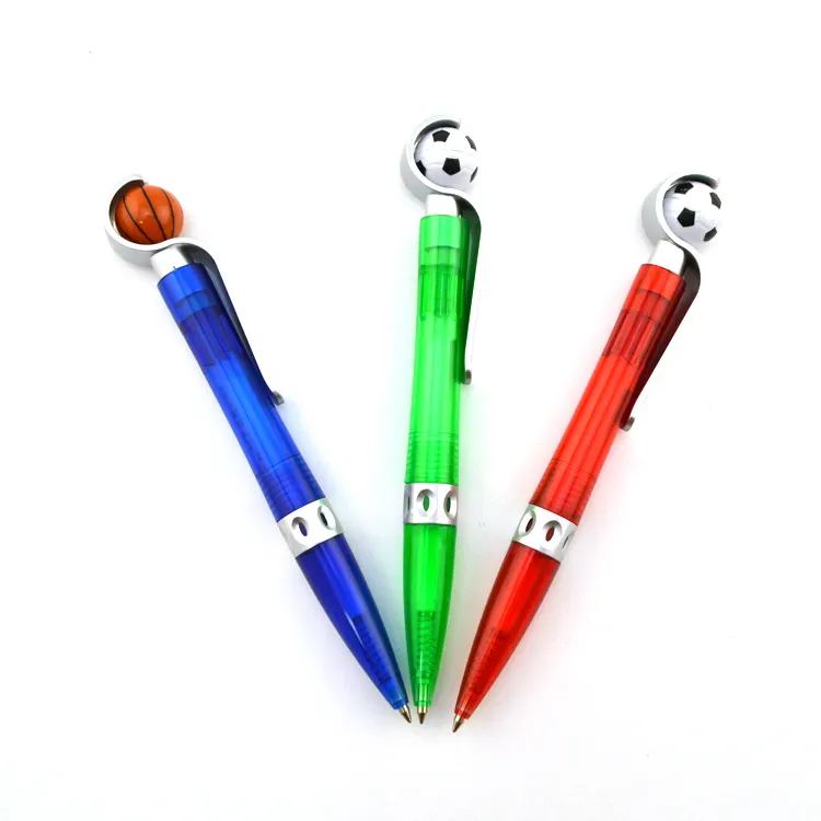 子供のためのカラフルな創造的なサッカーの形のボールペン卸売高品質プラスチックペンプロモーションギフトボールペン