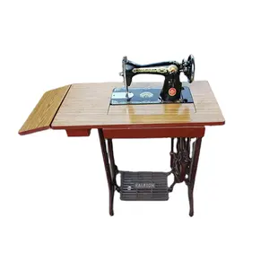 Machine à coudre domestique à pédale JA2-1 avec table à 2 tiroirs et ceinture de coupe - Product Image 1