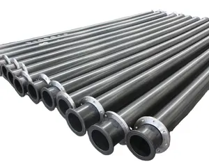 DN 10 12 14 16 18 20 22 24 26 INCH Uhmwpe Pipe For Dredging Slurry Mine Tailing