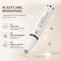Sérum capillaire PDRN OEM ODM avec bille métallique, peptide de romarin, pour des cheveux plus volumineux, soin nourrissant du cuir chevelu, marque privée, usine, 15ml