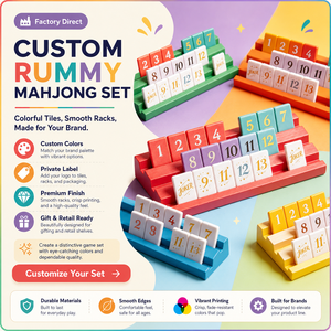 Juego <span class=keywords><strong>de</strong></span> Mahjong <span class=keywords><strong>de</strong></span> Acrílico Tallado con Detalles Dorados y Números Secuenciales, Cubo <span class=keywords><strong>de</strong></span> Rummy, Regalo Entretenido - Product Image 3