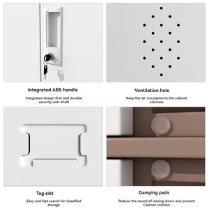 Armoires <span class=keywords><strong>de</strong></span> rangement en acier à 9 portes, résistantes à l'humidité, avec <span class=keywords><strong>barre</strong></span> <span class=keywords><strong>de</strong></span> suspension pré-assemblée, pour écoles, bureaux, gymnases et exercices, vente en gros - Product Image 5