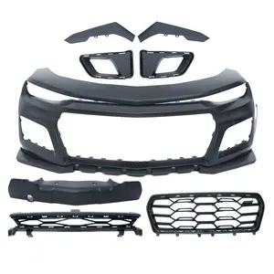 Newest Auto parts PP And Stainless Steel And Abs Material Grille Car Body Kit for Camaro 16-18 1LE Front bumper