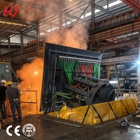 Four de fusion à induction automatique avec fonction d'inclinaison pour le recyclage de l'acier au fer et des métaux non ferreux dans les industries